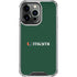 University of Miami Horizontal Mark on Green iPhone 16 Pro Clear Case
