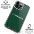 University of Miami Horizontal Mark on Green iPhone 16 Pro Clear Case