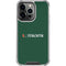 University of Miami Horizontal Mark on Green iPhone 16 Pro Max Clear Case