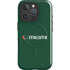 University of Miami Horizontal Mark on Green iPhone 16 Pro Max Magsafe Impact Case