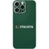 University of Miami Horizontal Mark on Green iPhone 16 Pro Max Skin