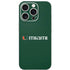 University of Miami Horizontal Mark on Green iPhone 16 Pro Skin