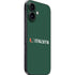 University of Miami Horizontal Mark on Green iPhone 16 Skin