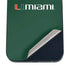 University of Miami Horizontal Mark on Green iPhone 16 Skin