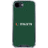 University of Miami Horizontal Mark on Green iPhone 16e Clear Case