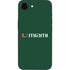 University of Miami Horizontal Mark on Green iPhone 16e Skin