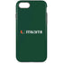 University of Miami Horizontal Mark on Green iPhone Cases