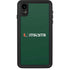 University of Miami Horizontal Mark on Green iPhone Cases
