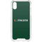 University of Miami Horizontal Mark on Green iPhone XS Clear Case