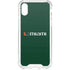 University of Miami Horizontal Mark on Green iPhone XS Clear Case