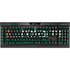 University of Miami Horizontal Mark on Green K95 RGB PLATINUM Mechanical Gaming Keyboard Skin