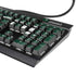 University of Miami Horizontal Mark on Green K95 RGB PLATINUM Mechanical Gaming Keyboard Skin