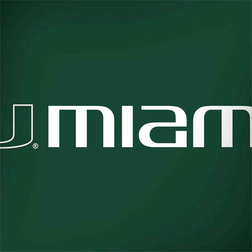 University of Miami Horizontal Mark on Green Dell Latitude Skin