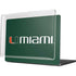 University of Miami Horizontal Mark on Green MacBook Pro 14in (2021-24) Case plus Skin