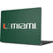 University of Miami Horizontal Mark on Green Apple MacBook Pro 14-inch Skin