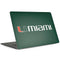 University of Miami Horizontal Mark on Green MacBook Skins