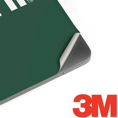 University of Miami Horizontal Mark on Green MacBook Skins