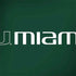 University of Miami Horizontal Mark on Green MacBook Skins