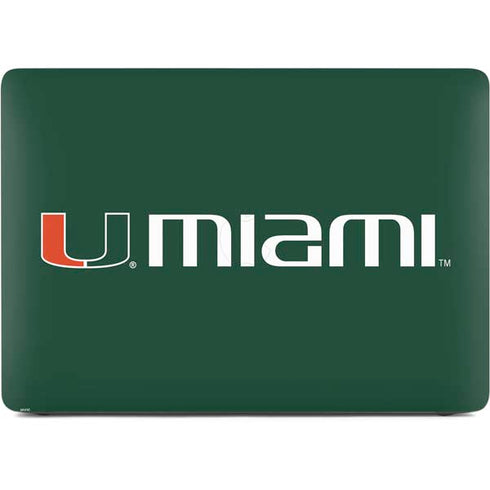 University of Miami Horizontal Mark on Green Apple MacBook Pro 16-inch Skin