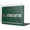 University of Miami Horizontal Mark on Green MacBook Cases