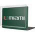 University of Miami Horizontal Mark on Green MacBook Cases