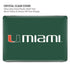 University of Miami Horizontal Mark on Green MacBook Cases