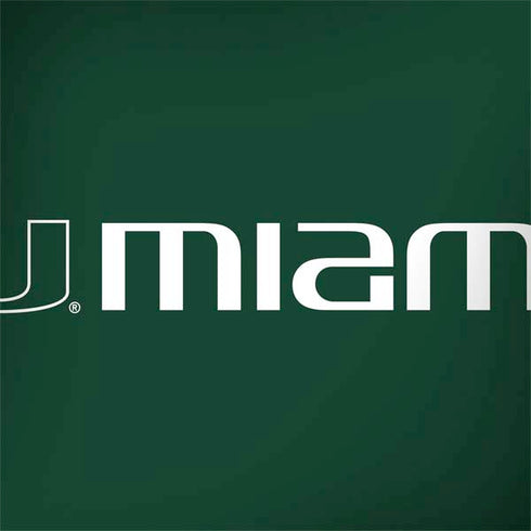 University of Miami Horizontal Mark on Green PlayStation 4 Gold Wireless Headset Skin