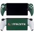 University of Miami Horizontal Mark on Green PlayStation PS5 Skins