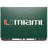 University of Miami Horizontal Mark on Green Dell Precision Skin