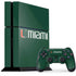 University of Miami Horizontal Mark on Green PlayStation PS4 Skins