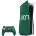 University of Miami Horizontal Mark on Green PlayStation PS5 Skins