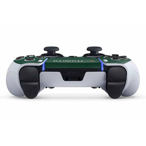 University of Miami Horizontal Mark on Green PS5 DualSense Edge Pro Controller Skin