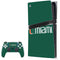 University of Miami Horizontal Mark on Green PS5 Pro Bundle Skin