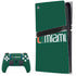 University of Miami Horizontal Mark on Green PlayStation PS5 Skins