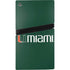 University of Miami Horizontal Mark on Green PS5 Pro Bundle Skin
