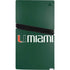 University of Miami Horizontal Mark on Green PS5 Pro Bundle Skin