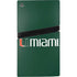 University of Miami Horizontal Mark on Green PS5 Pro Console Skin