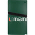 University of Miami Horizontal Mark on Green PS5 Pro Console Skin