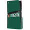 University of Miami Horizontal Mark on Green PS5 Pro Disk Console Skin