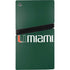 University of Miami Horizontal Mark on Green PS5 Pro Disk Console Skin