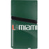 University of Miami Horizontal Mark on Green PS5 Pro Disk Console Skin