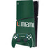 University of Miami Horizontal Mark on Green PlayStation PS5 Skins