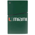 University of Miami Horizontal Mark on Green PS5 Slim Digital Edition Console Skin