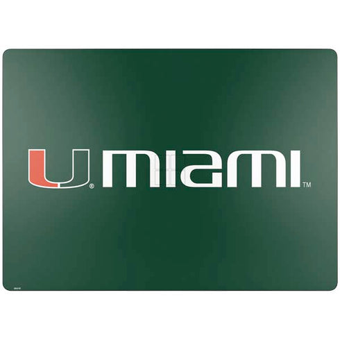 University of Miami Horizontal Mark on Green Surface Laptop 7 13.8in Skin