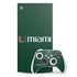 University of Miami Horizontal Mark on Green Xbox Series X Skins