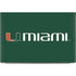 University of Miami Horizontal Mark on Green Dell XPS Skin