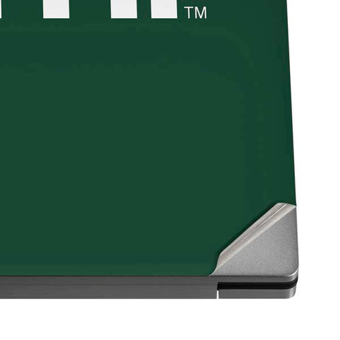 University of Miami Horizontal Mark on Green Dell XPS Skin