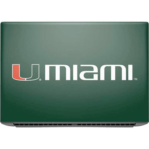 University of Miami Horizontal Mark on Green HP ZBook Fury 16 G10 Skin