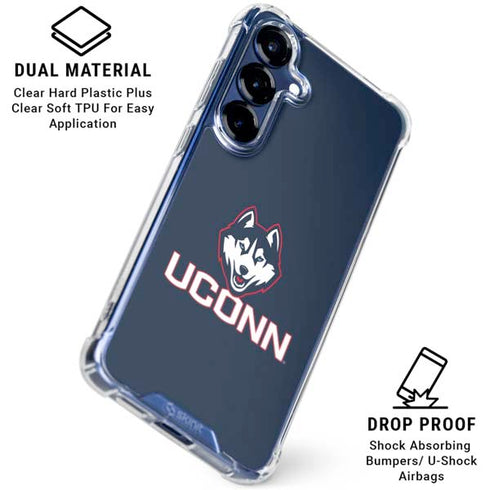 University of Connecticut UConn Logo Galaxy S25 Plus Clear Case
