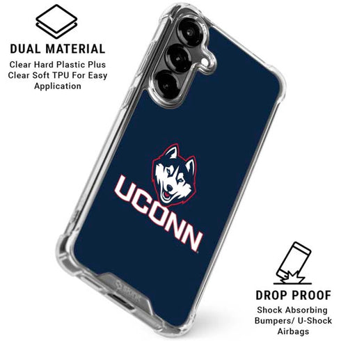 University of Connecticut UConn Logo Galaxy S26 Clear Case